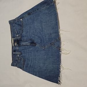 Madewell rigid denim A line skirt size 25